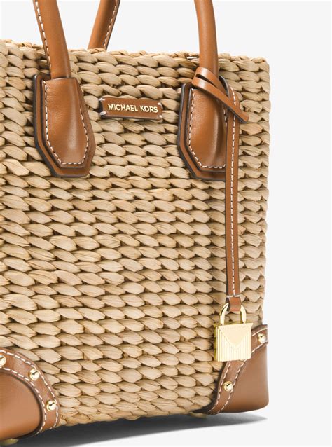 michael kors malibu bag|Malibu Woven Straw Tote Bag .